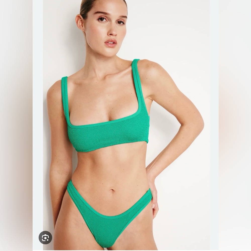 NWT Good American Jade Green Bikini Set